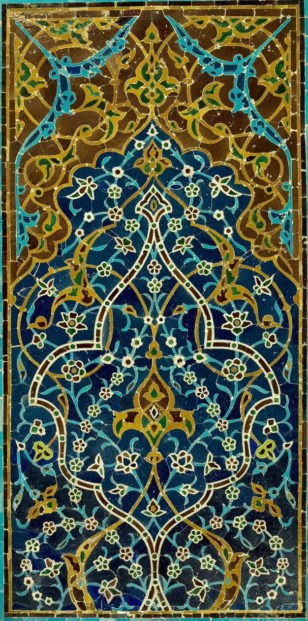 Mosaic Tile Panel by Unbekannt Unbekannt