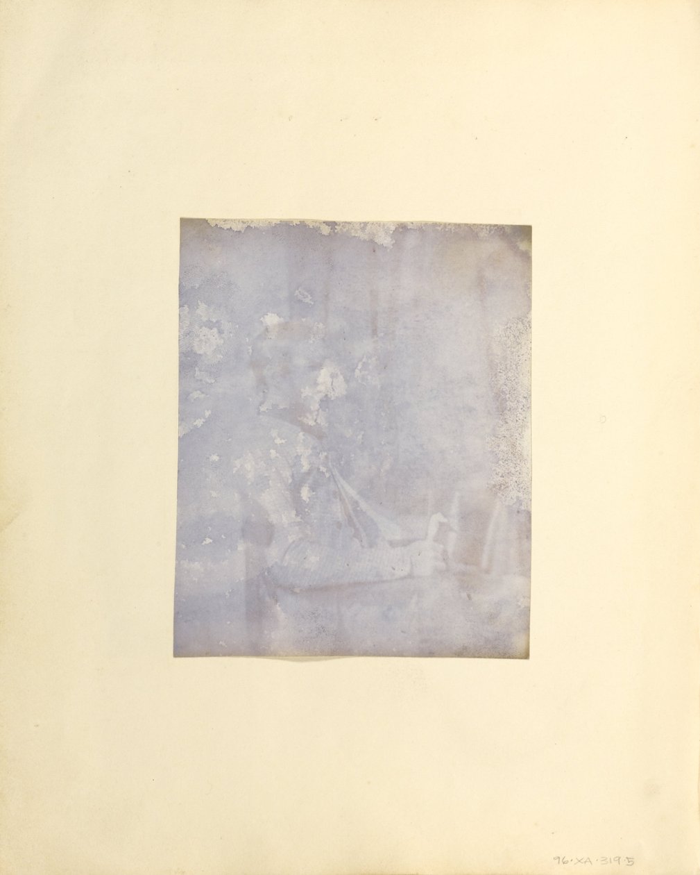 Profile Portrait of a Seated Man Holding a Book by Unbekannt Unbekannt