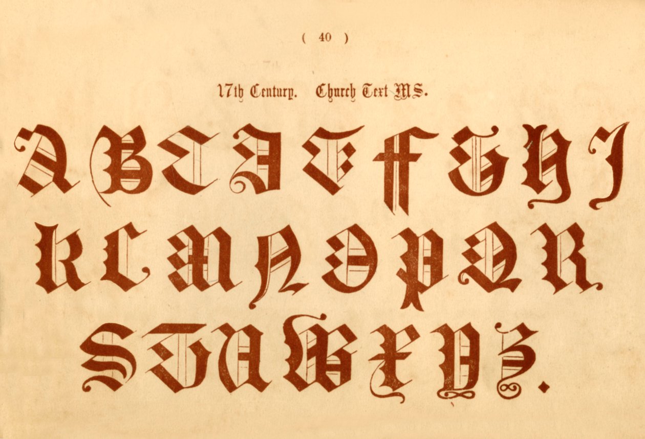17th Century Church Text MS., 1862 by Unbekannt