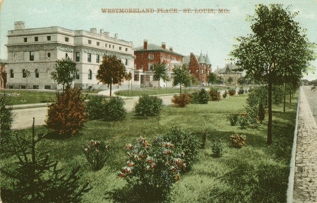 25 Portland Place, McMillan (later Jackson Johnson) residence, built 1892; 23 Portland Place, William H. and Florence Plimpton Thornburgh, built 1892; 19 Portland Place, Oliver A. Hart residence, built 1893 by Unbekannt