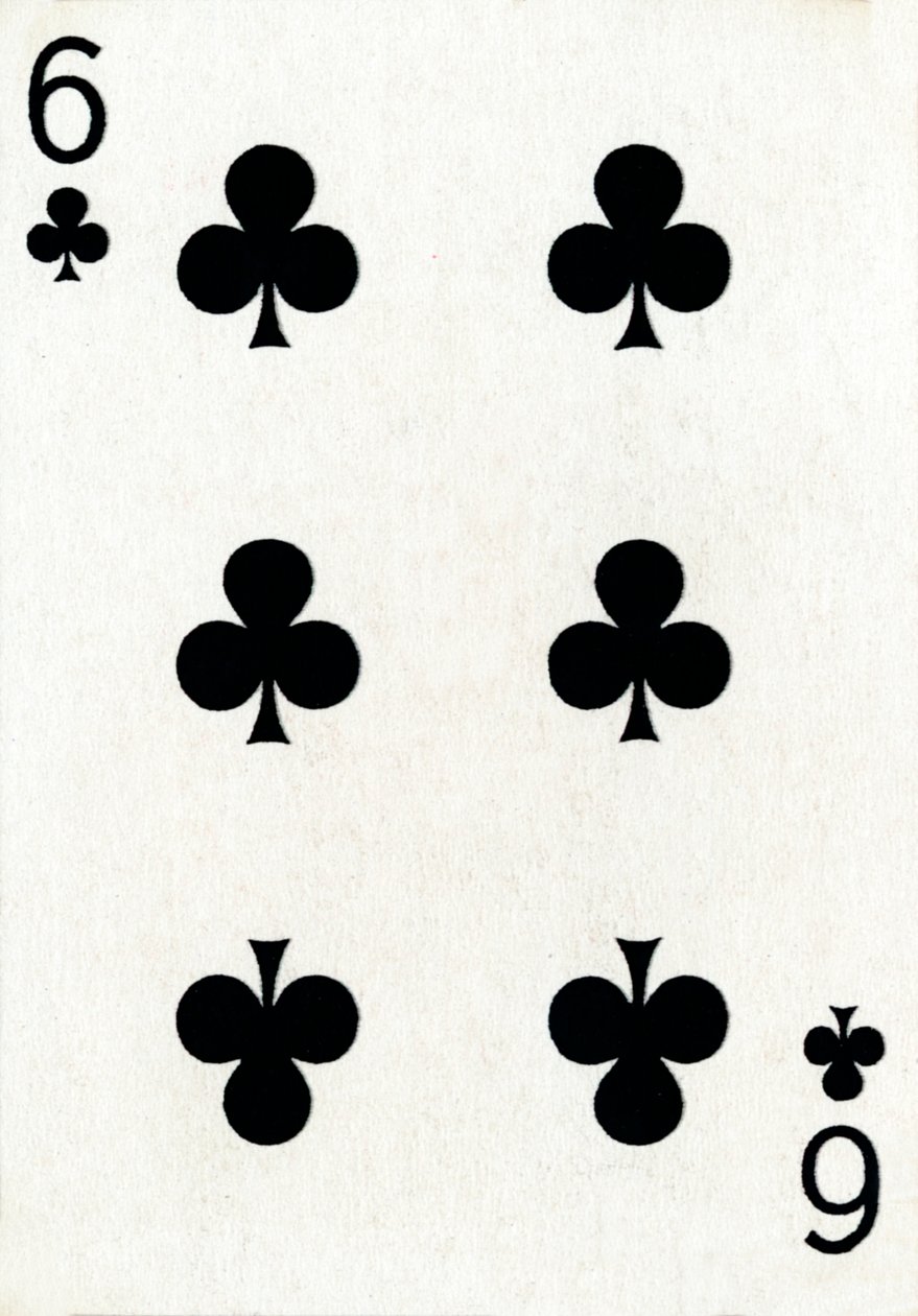 6 of Clubs from a Deck of Goodall & Son Ltd. Playing Cards by Unbekannt