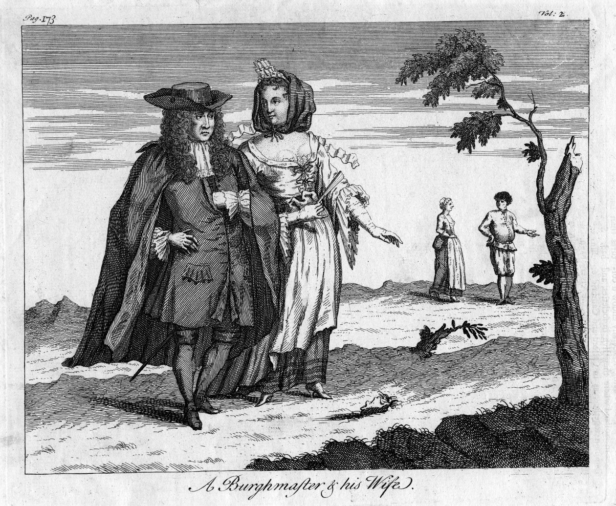A Burghmaster and His Wife, 18th Century by Unbekannt