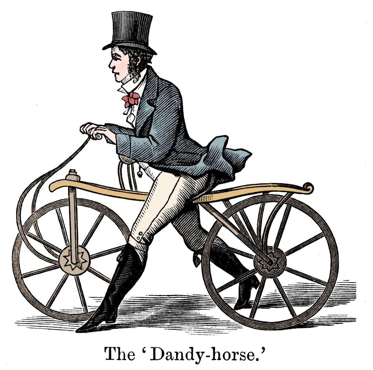 A Dandy-Horse or Draisienne of the Type Fashionable by Unbekannt