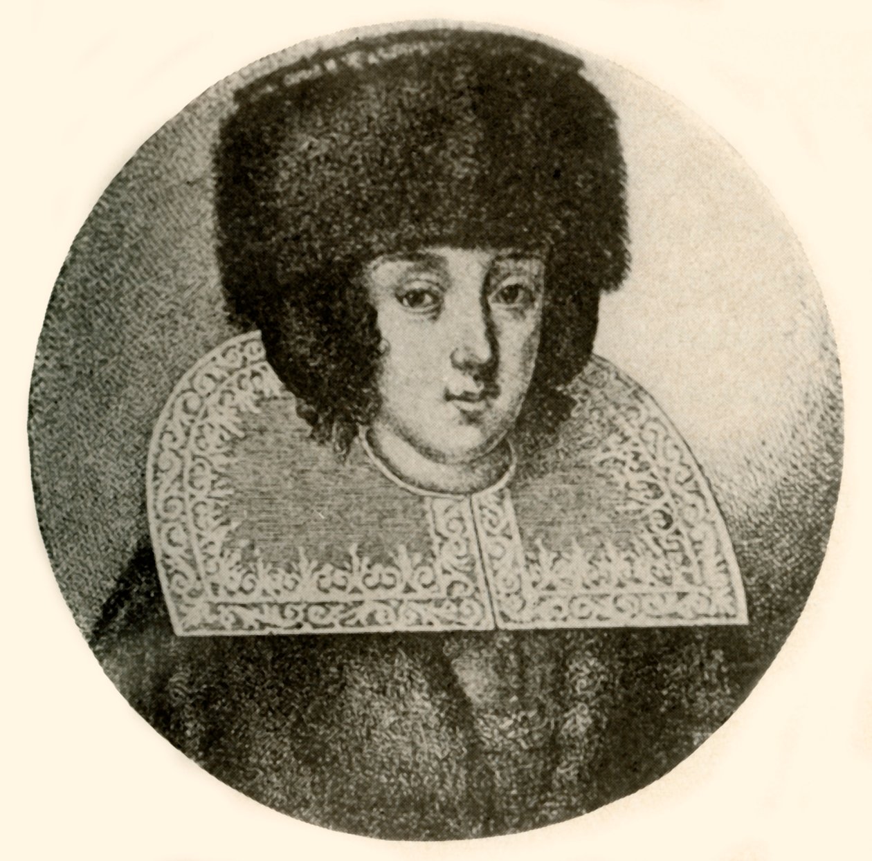 A Dutch Lady in Fur Cap and Mantle (1644, 1937) by Unbekannt