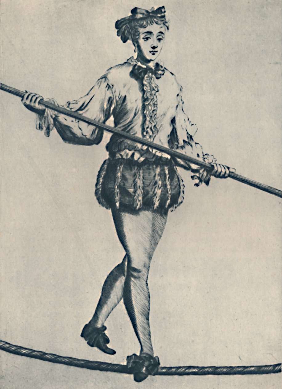 A Famous Tight-Rope Walker of the Seventeenth Century by Unbekannt