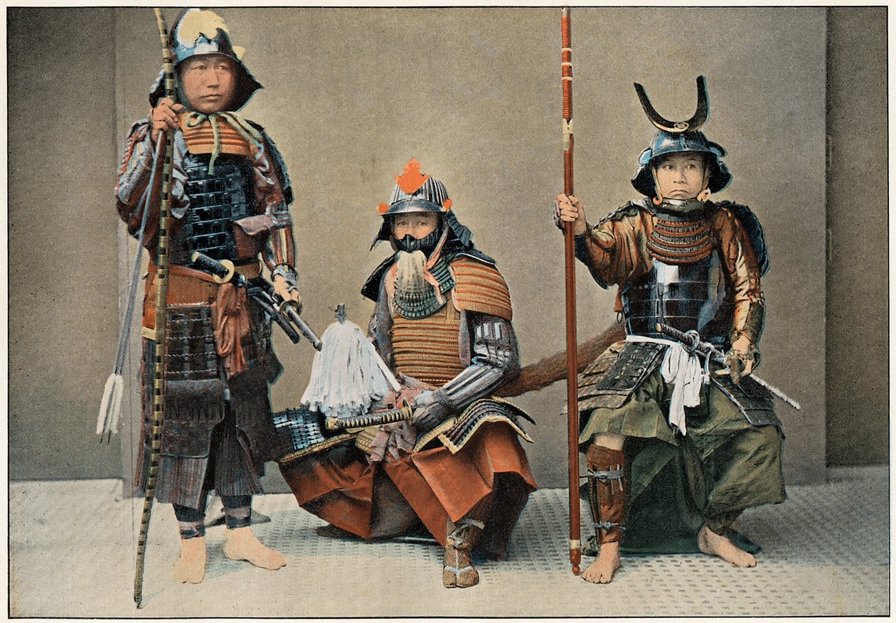 A Group of Samurai by Unbekannt
