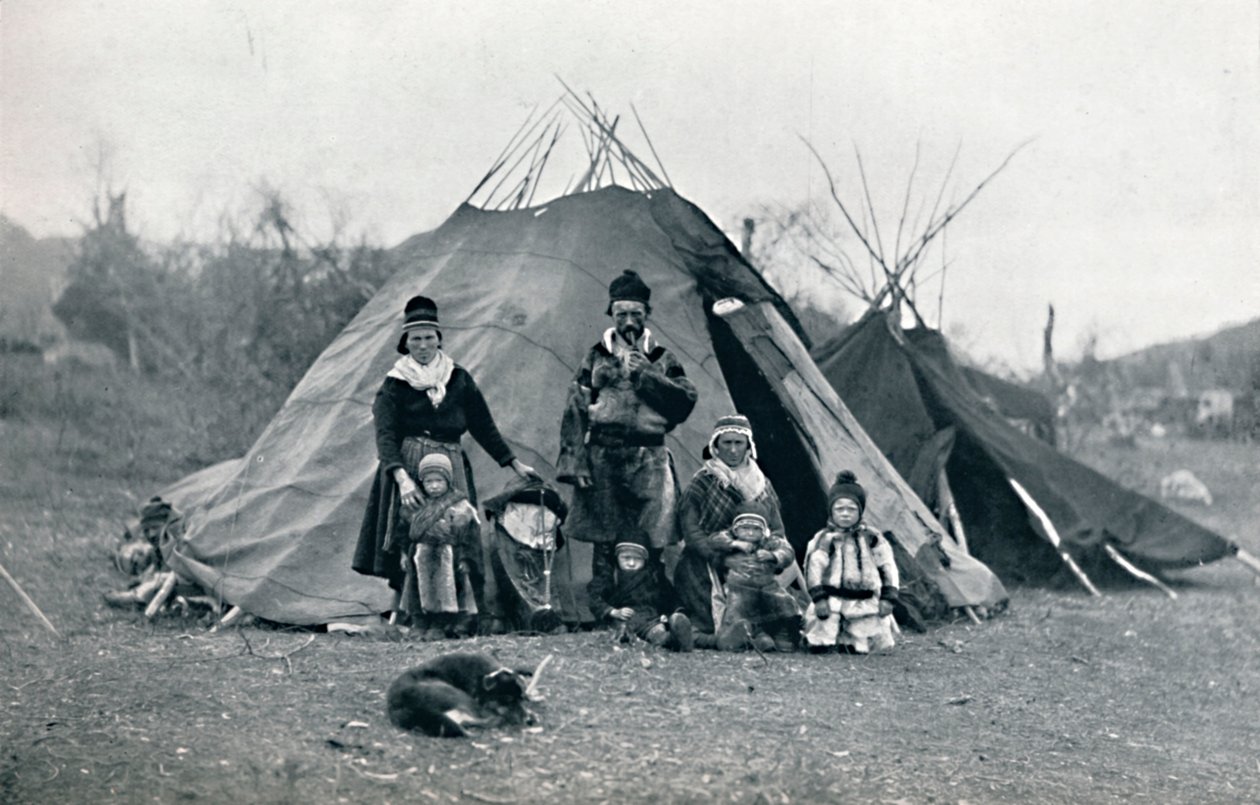 A Lapland Encampment, 1912 by Unbekannt