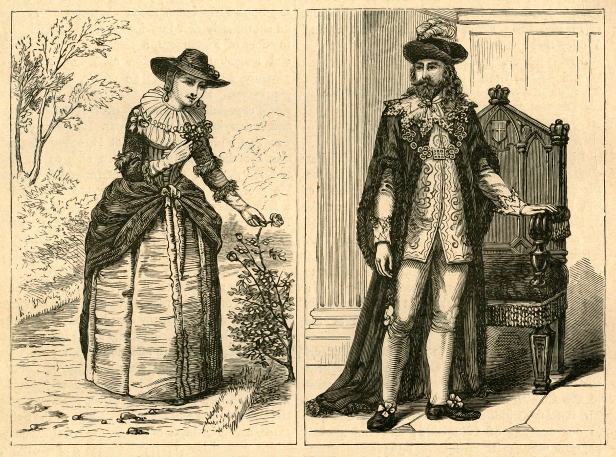 A Lord Mayor and his Lady Middle of Seventeenth Century, 1897 by Unbekannt