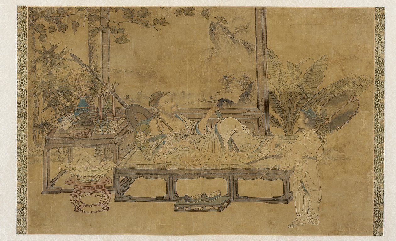 A Man Taking His Ease by Unbekannt