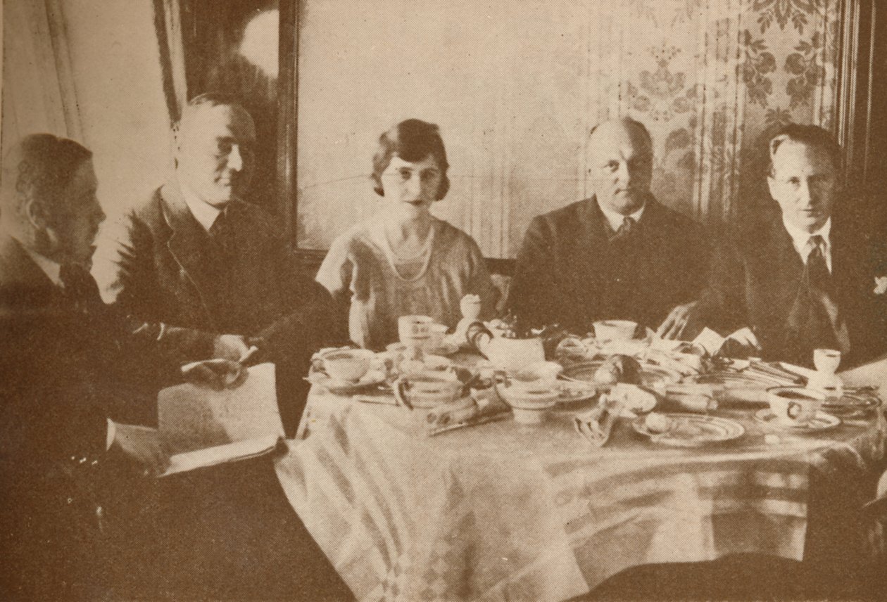 A Meal Aboard the Graf Zeppelin While Flying over the Atlantic by Unbekannt