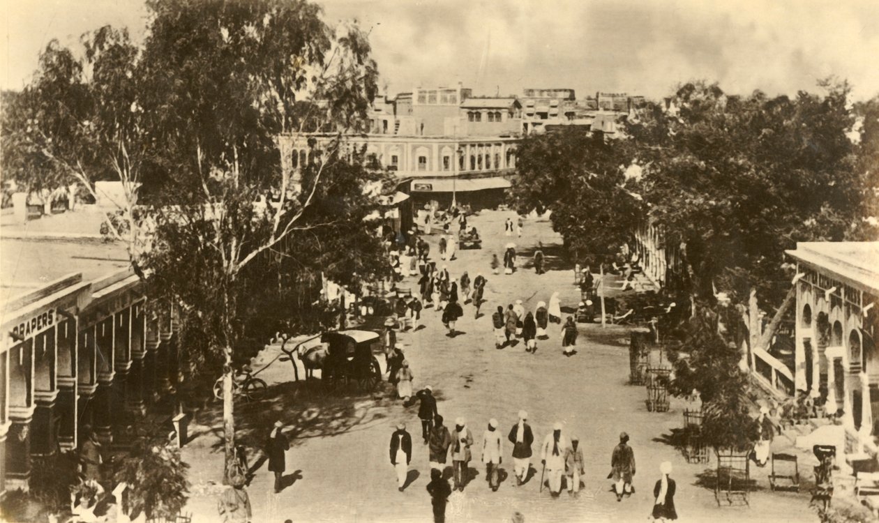 A Portion of the Sadar Bazar, Rawalpindi - Taken from the Massy Gate by Unbekannt