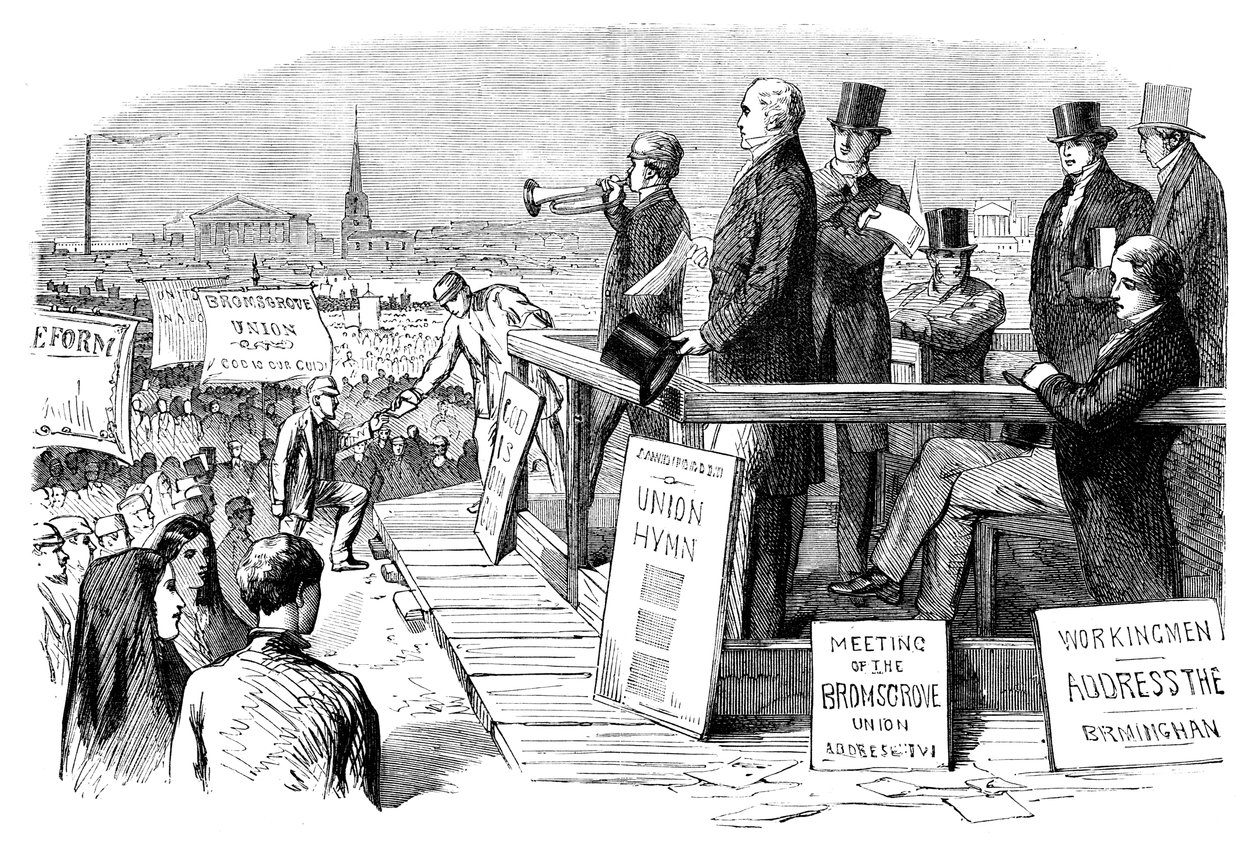 A Reform Act demonstration, Birmingham, West Midlands by Unbekannt