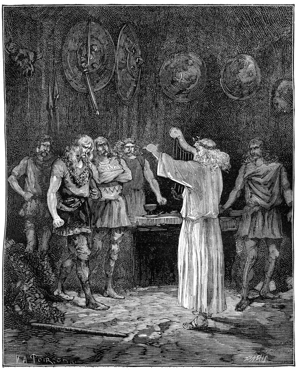 A Bard Reciting the Noble Traditions of the Family by Unbekannt