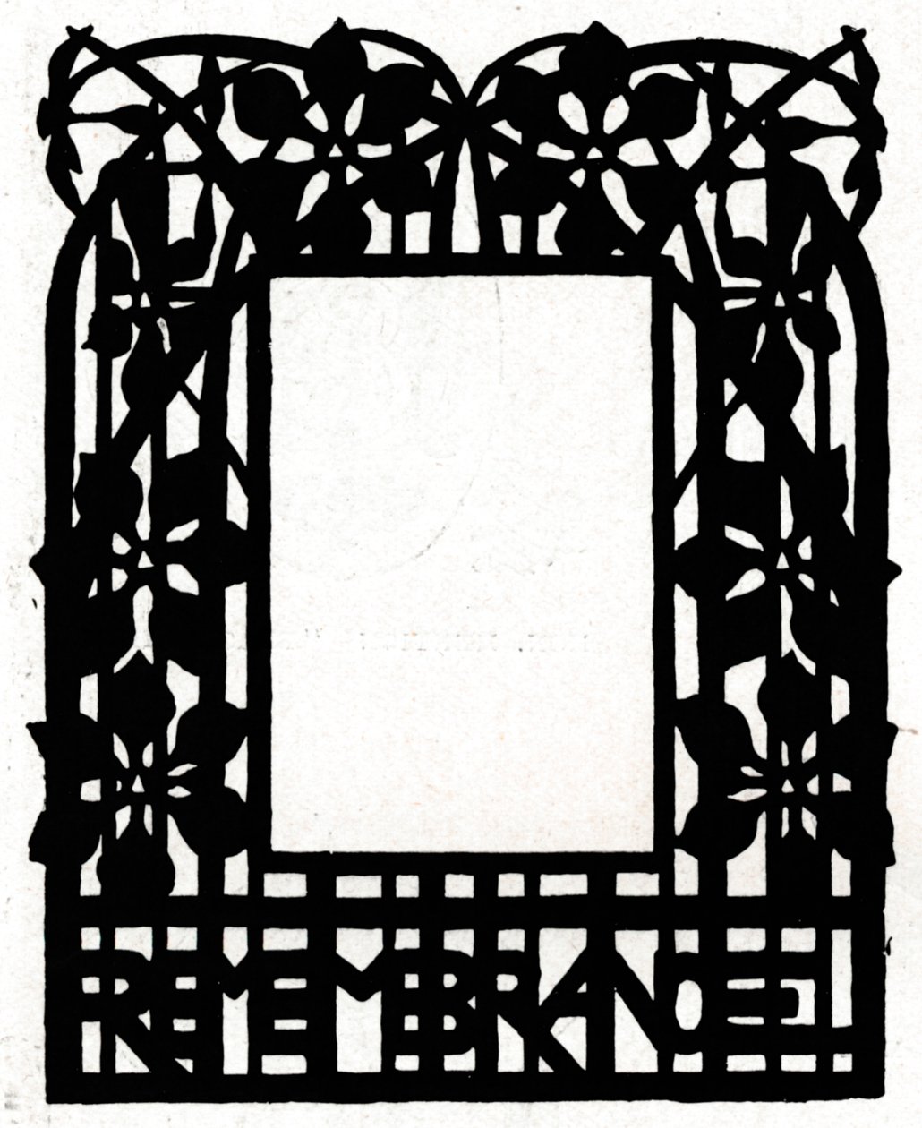 A design for a picture frame titled Margery Daw, 1898 by Unbekannt