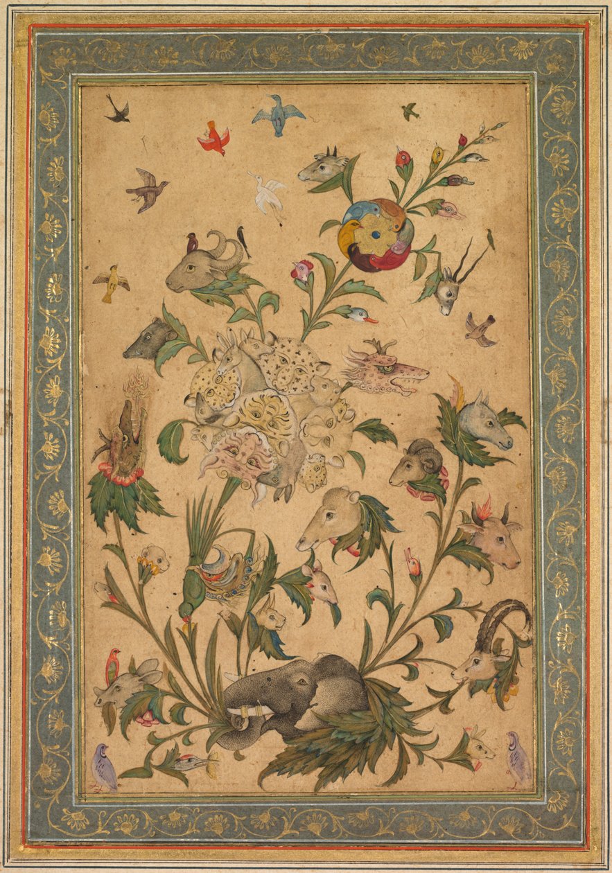 A Floral Fantasy of Animals and Birds Waq-waq by Unbekannt