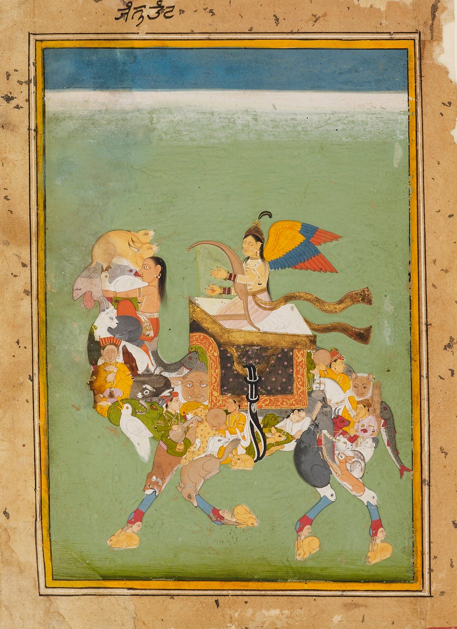A Peri, or Fairy, Riding a Magic Camel by Unbekannt