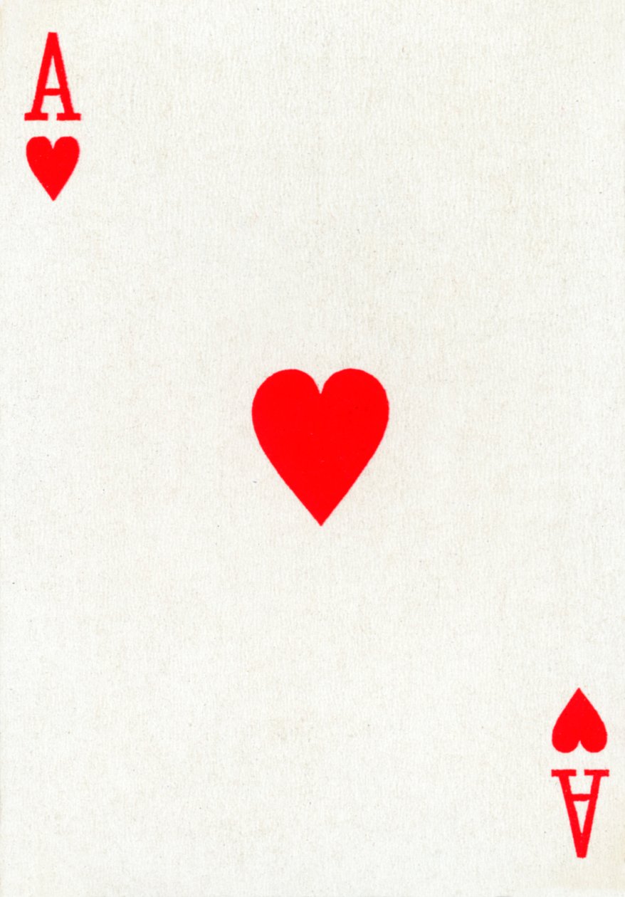 Ace of Hearts from a Deck of Goodall & Son Ltd. Playing Cards by Unbekannt