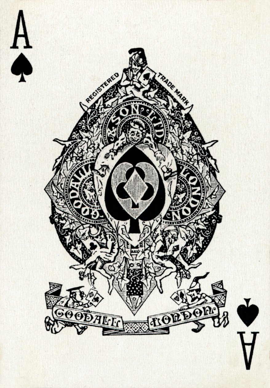 Ace of Spades from a Deck of Goodall & Son Ltd. Playing Cards by Unbekannt