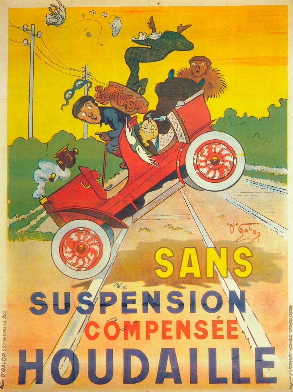 Advertisement for Houdaille Car Suspension, c1900 by Unbekannt
