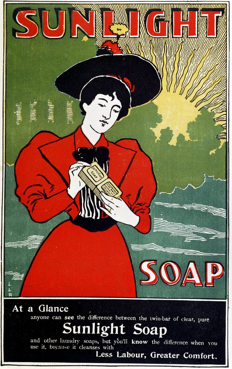 Advertisement for Sunlight Household Soap, c1890 by Unbekannt