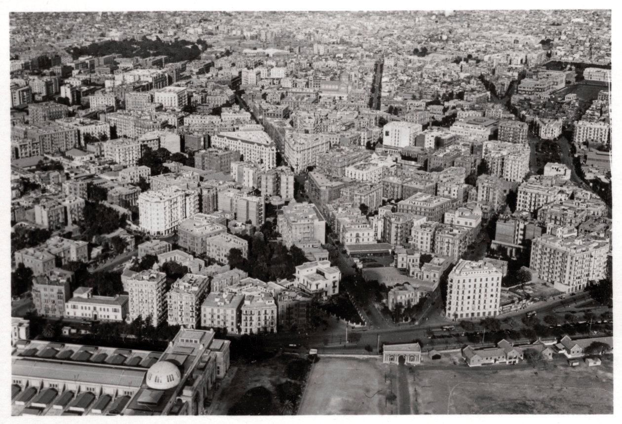 Aerial View of New Cairo, Egypt, from a Zeppelin by Unbekannt