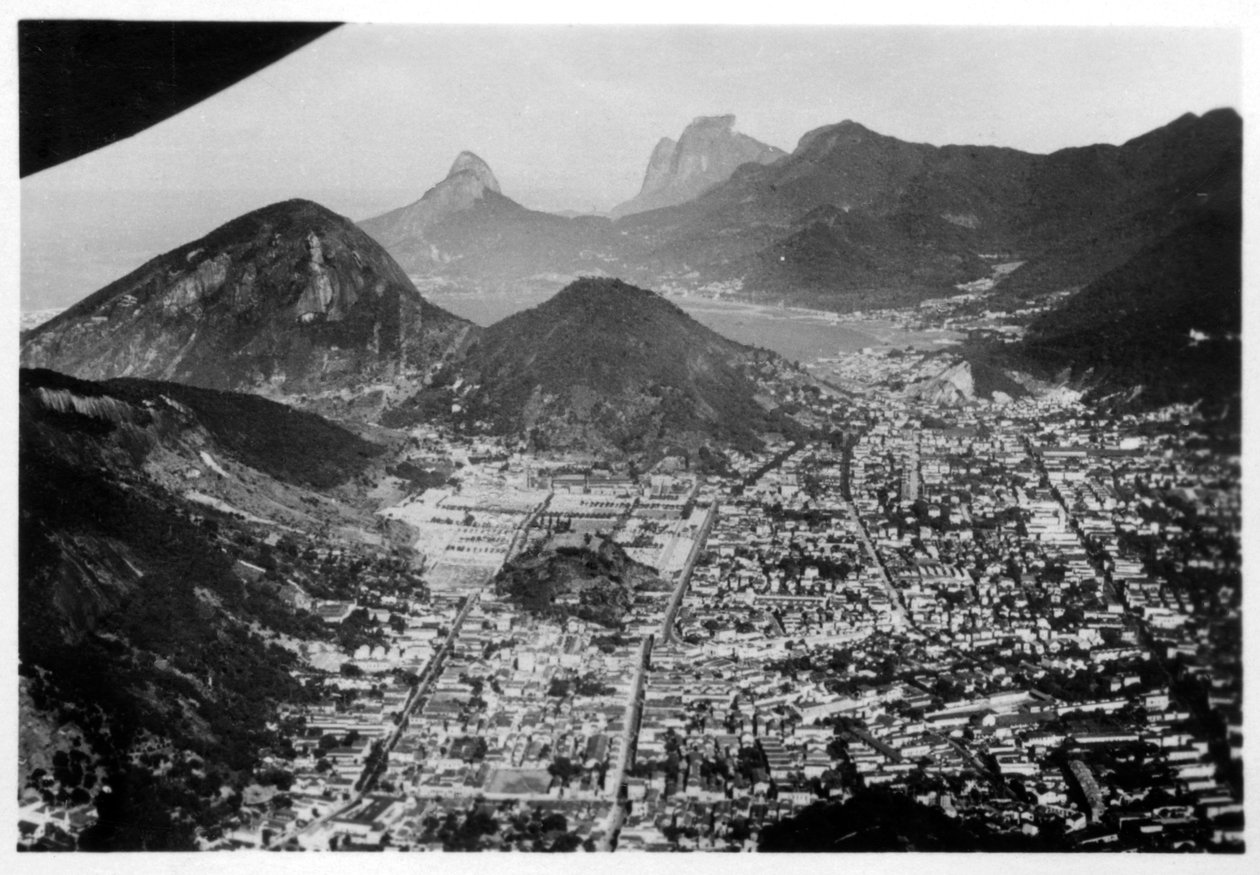 Aerial view of Rio de Janeiro, Brazil, from a Zeppelin by Unbekannt