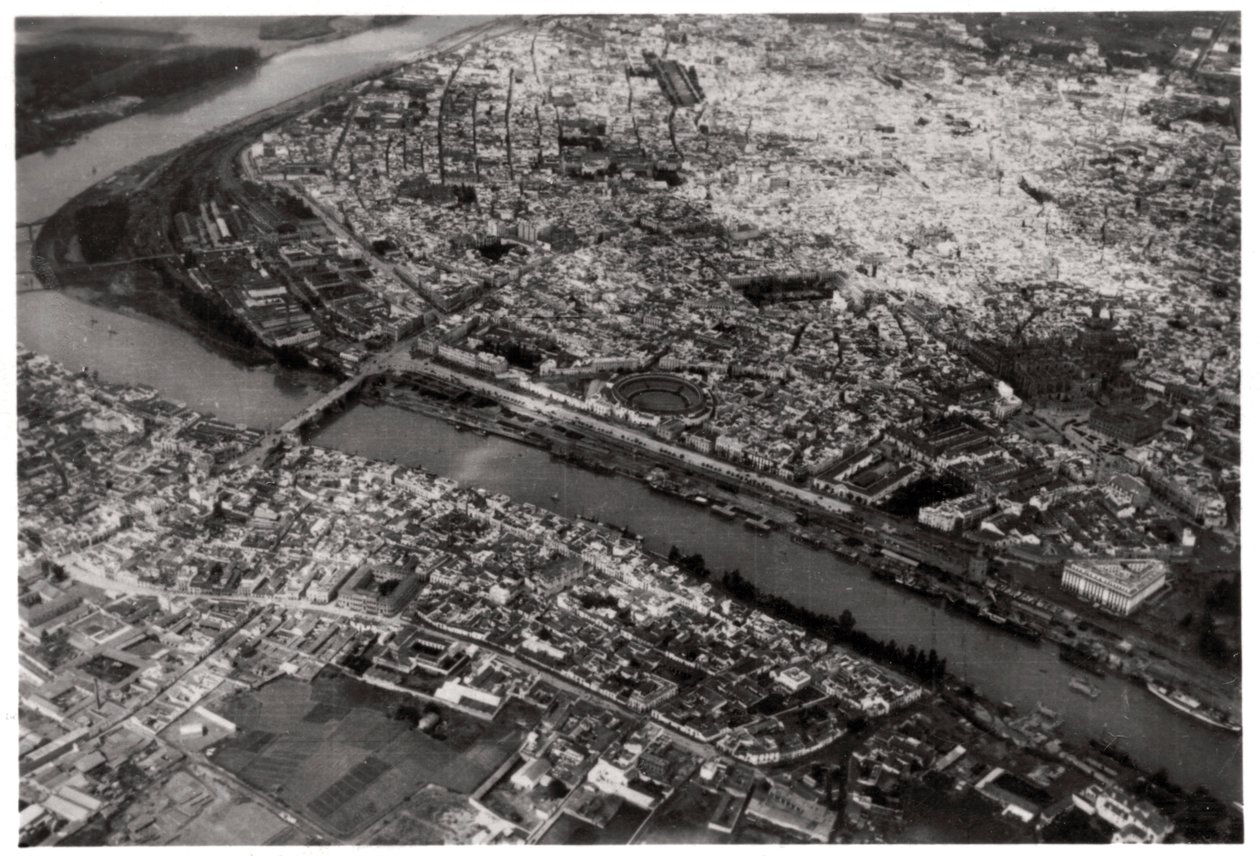 Aerial View of Seville, Spain, from a Zeppelin by Unbekannt