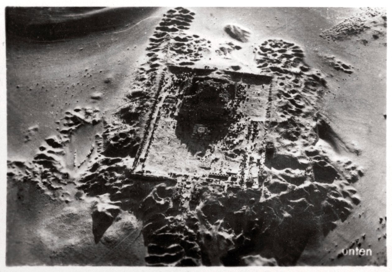 Aerial View of Archaeological Excavations near Saqqara, Egypt by Unbekannt