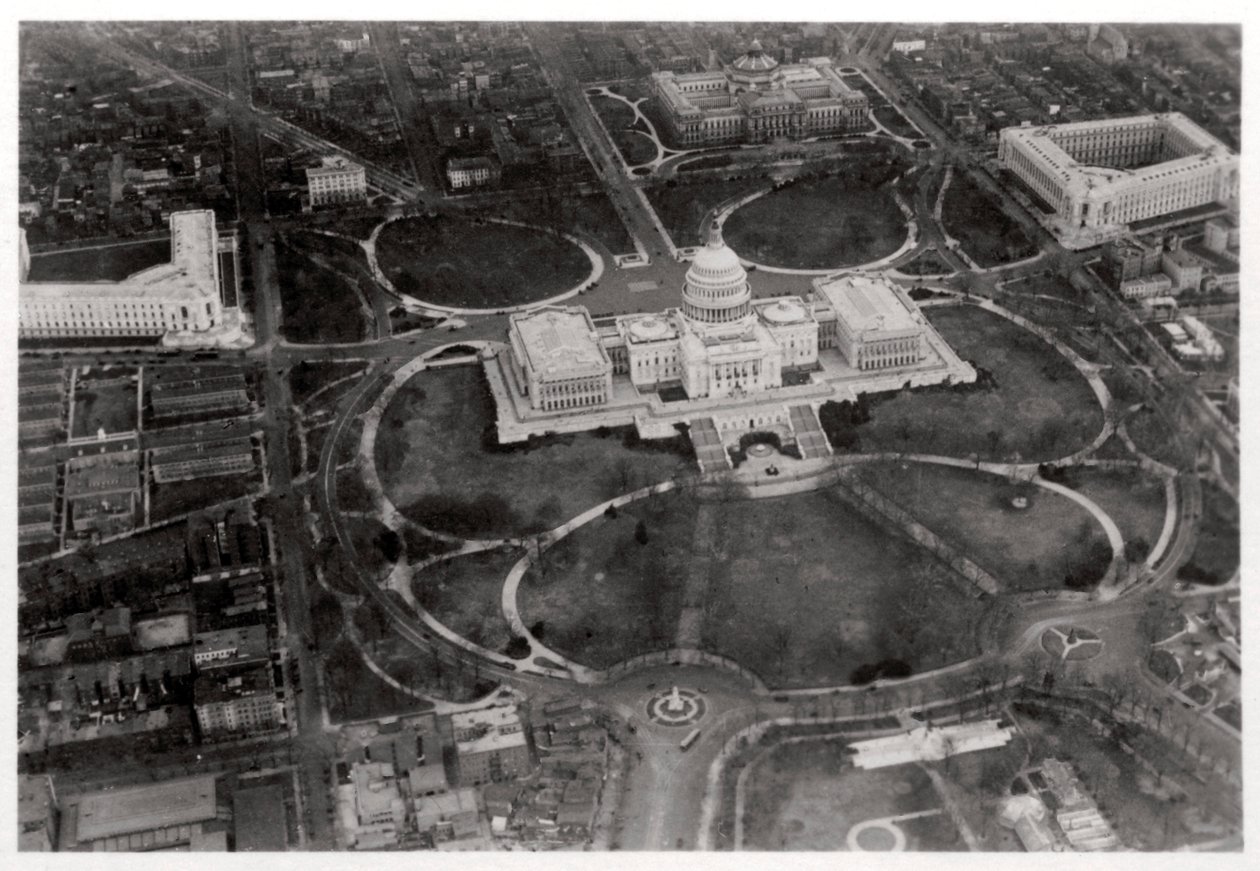 Aerial View of the Capitol, Washington DC, USA, from a Zeppelin by Unbekannt