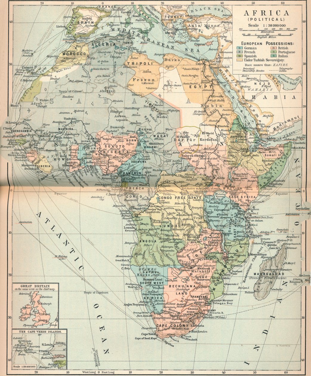 Africa Political by Unbekannt