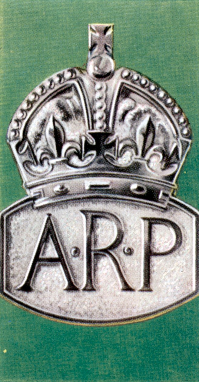 Air Raid Precautions, cigarette card, British by Unbekannt