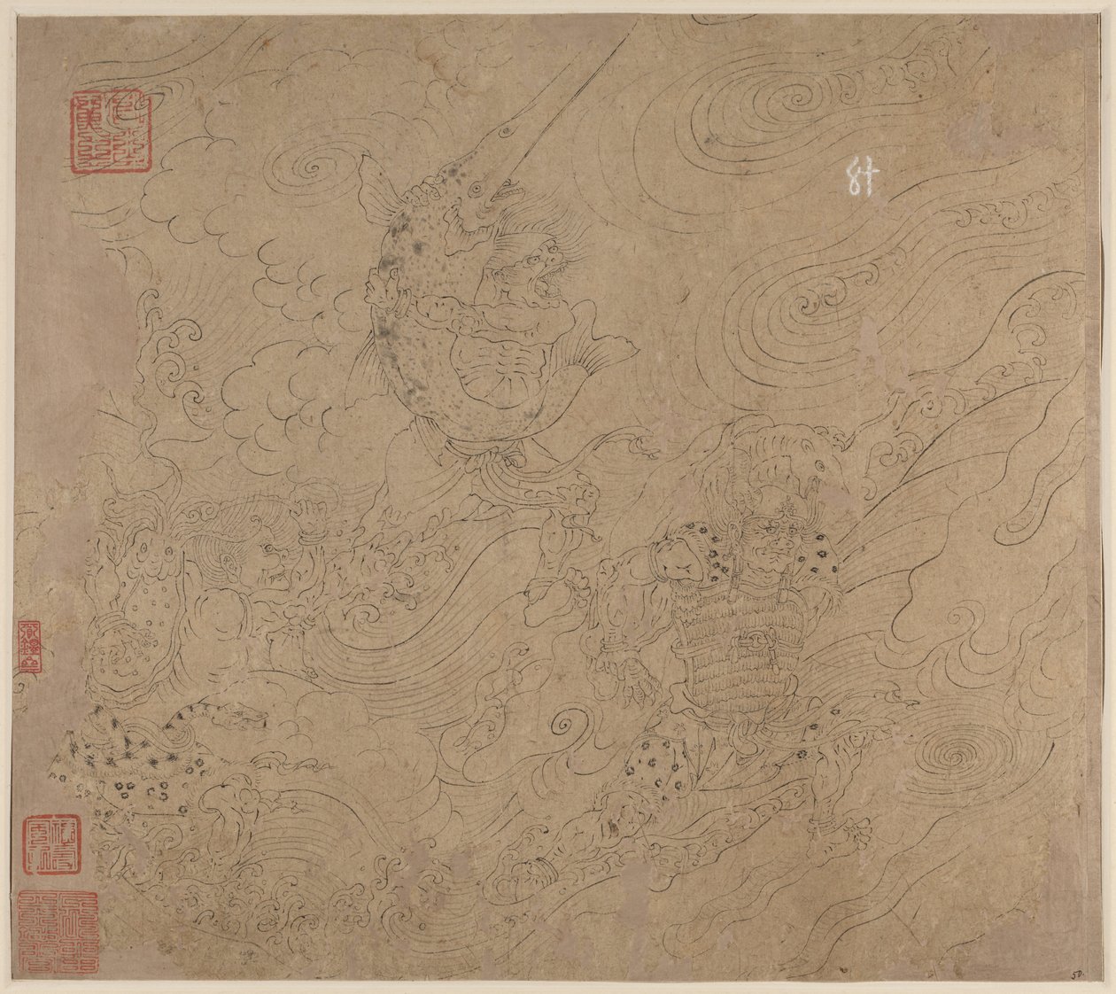 Album of Daoist and Buddhist Themes: Search the Mountain: Leaf 50 by Unbekannt