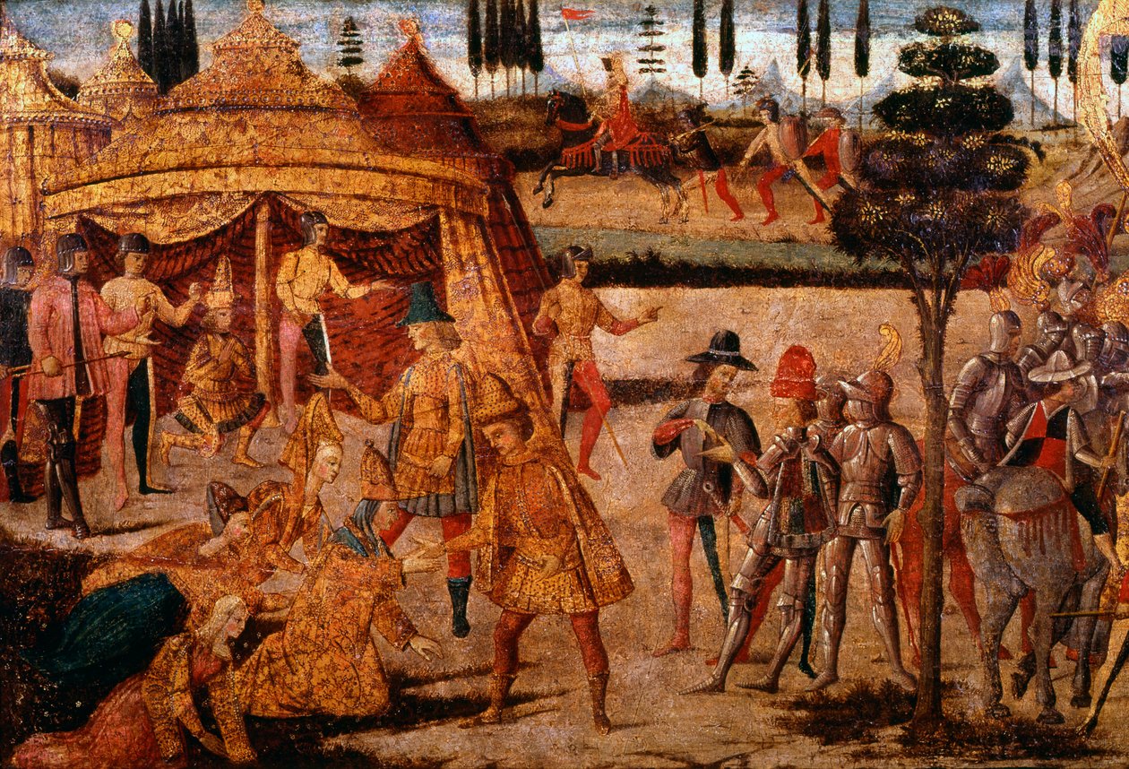 Alexander the Great visits Darius, 4th century BC, 15th century by Unbekannt