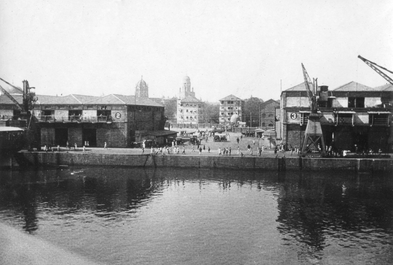 Alexandra Dock, Bombay, India, 1917 by Unbekannt