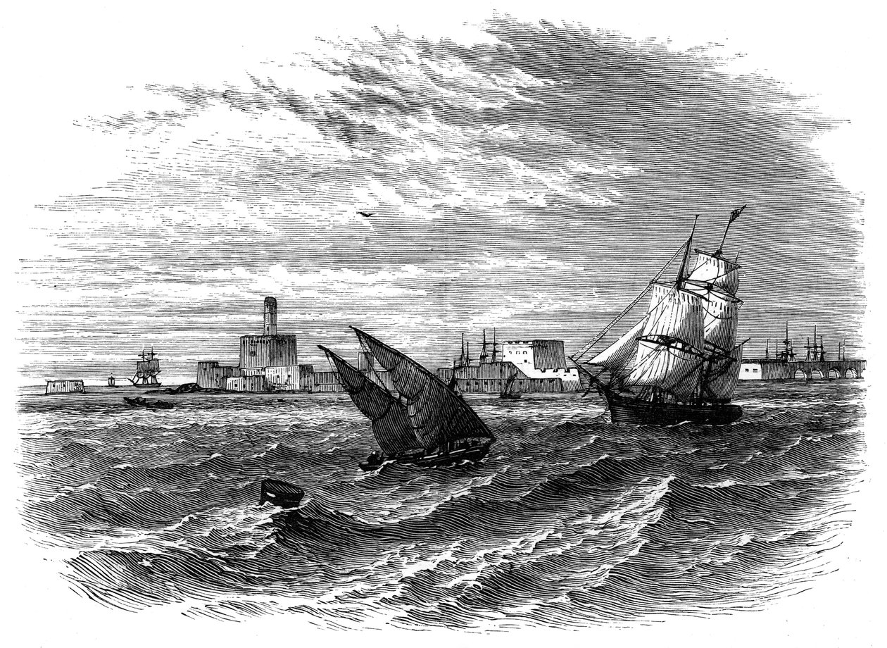 Alexandria from the Sea, Egypt by Unbekannt