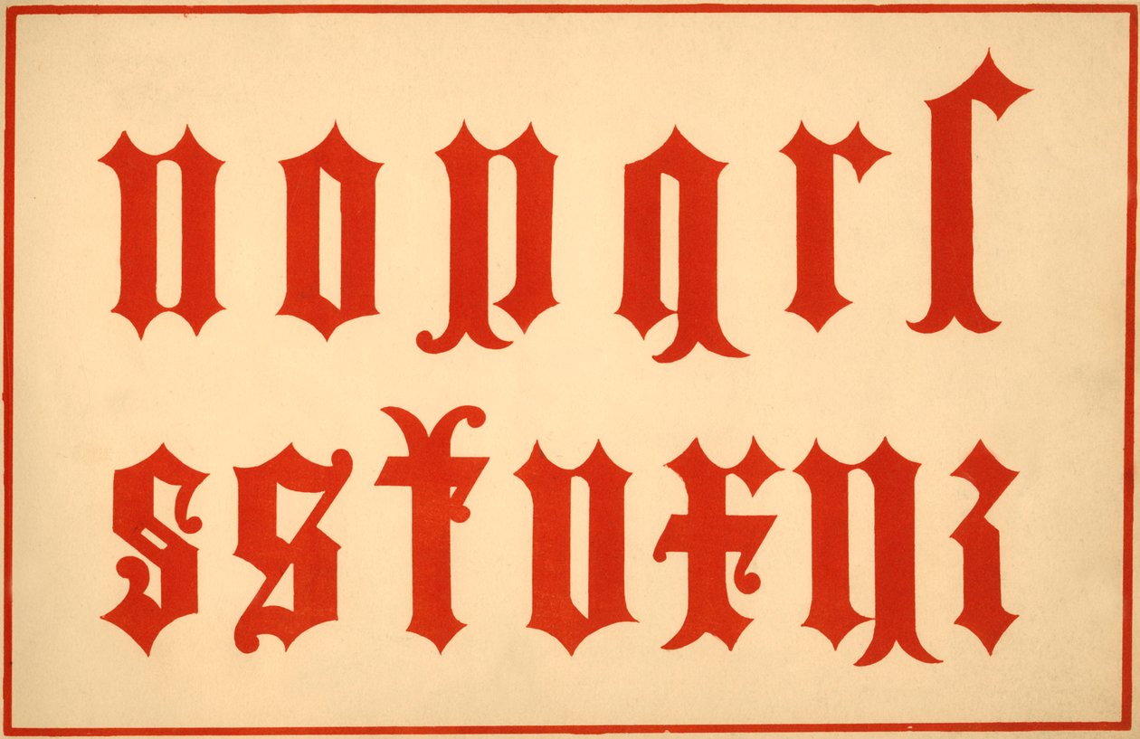 Alphabet, Archaic Letters, Lower Case by Unbekannt