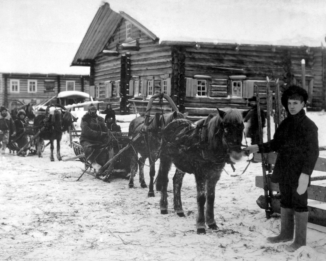 American infantry near Arkhangel, Russia, December 1918 by Unbekannt