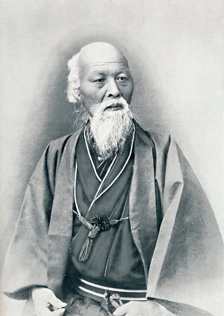 An Aged Japanese Doctor in Full Dress Costume, 1902 by Unbekannt