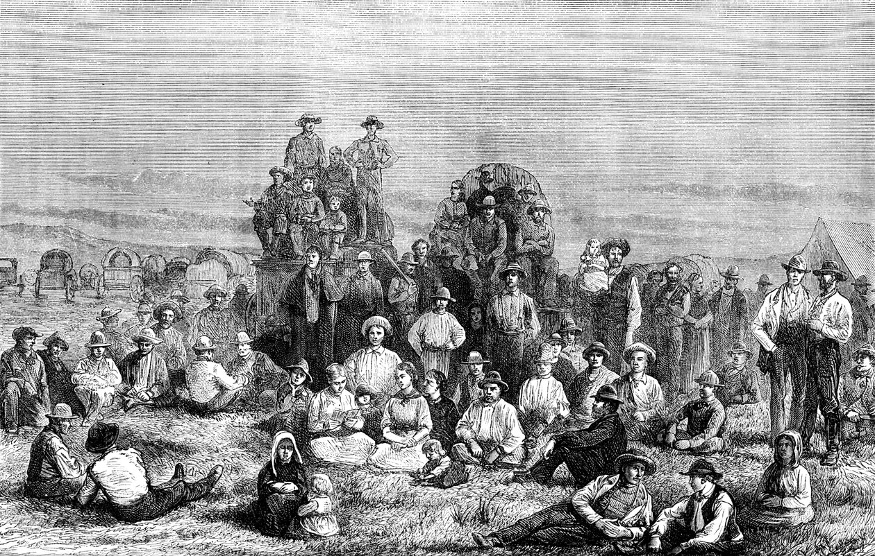 An Encampment of Mormon Converts in the Desert by Unbekannt