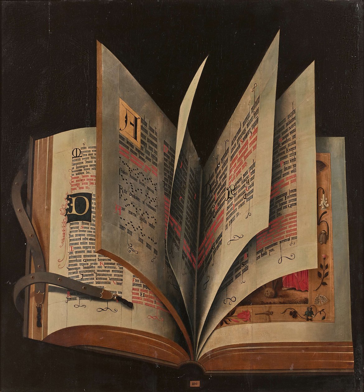 An Open Book, Mid 16th Century by Unbekannt