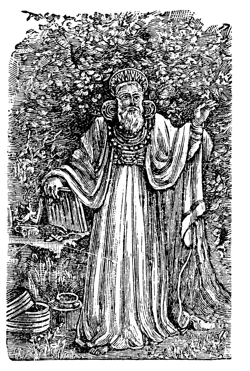 Ancient British Arch-Druid Wearing the Breastplate of Judgement, c1900 by Unbekannt