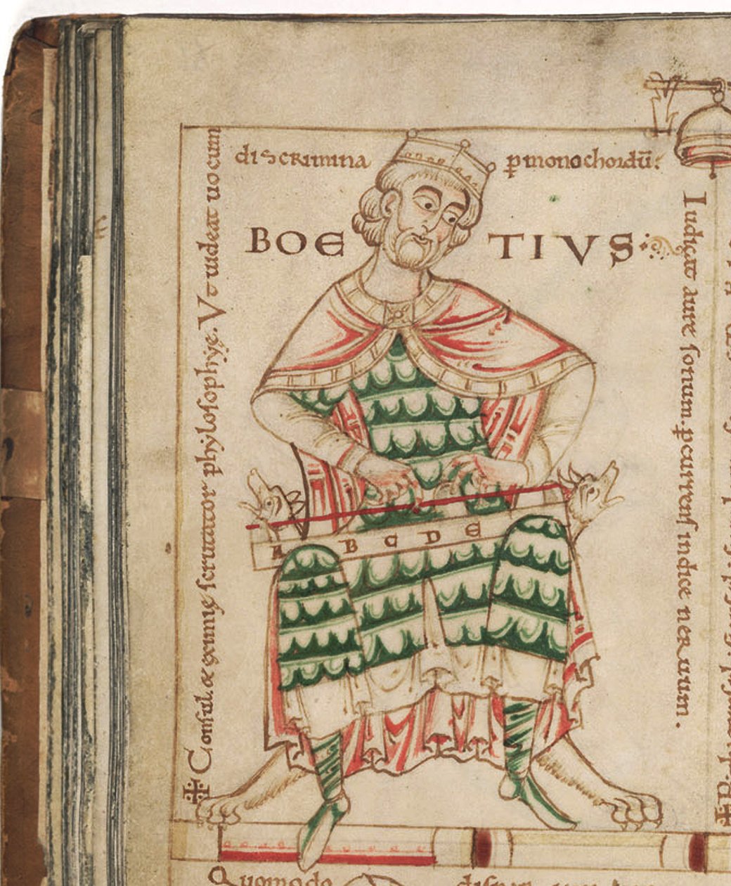 Anicius Manlius Severinus Boethius (From: De institutione musica by Boethius) by Unbekannt