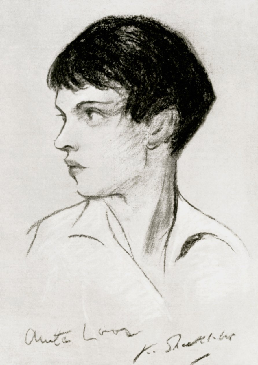 Anita Loos 1888-1981, American screenwriter, playwright and author, early 20th century by Unbekannt