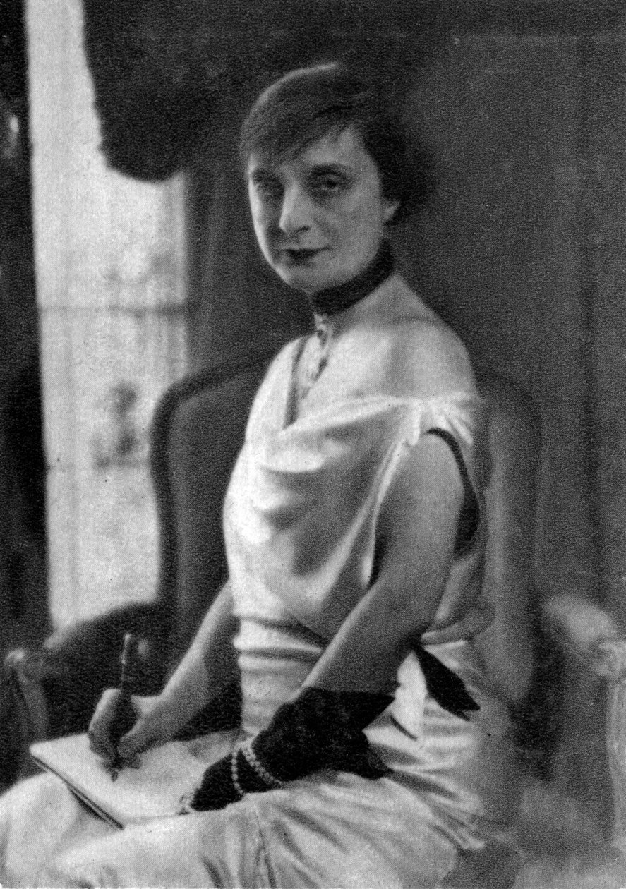Anna de Noailles, French Author, 1930 by Unbekannt