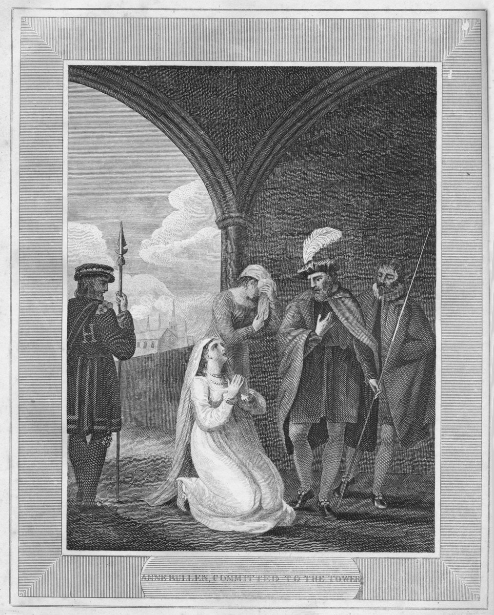 Anne Bullen, Committed to the Tower by Unbekannt