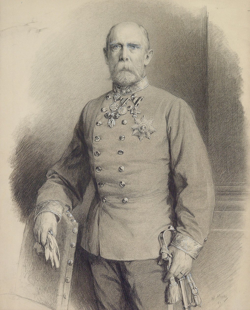 Archduke Karl Ludwig of Austria 1833-1896, 1889 by Unbekannt