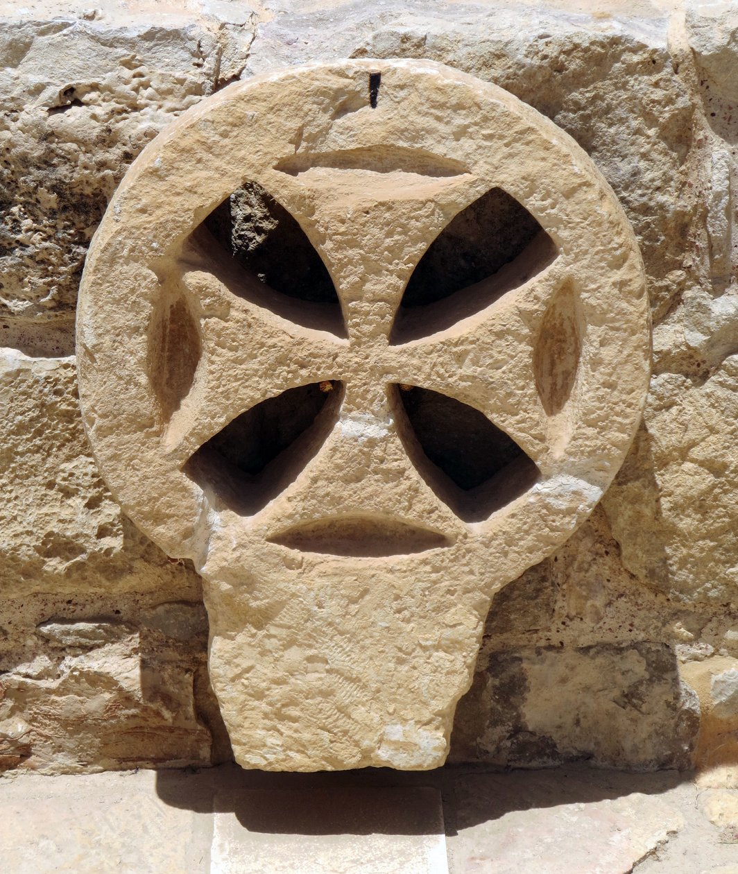 Architectural window detail from a Byzantine church in the Judea and Samaria area, West Bank by Unbekannt