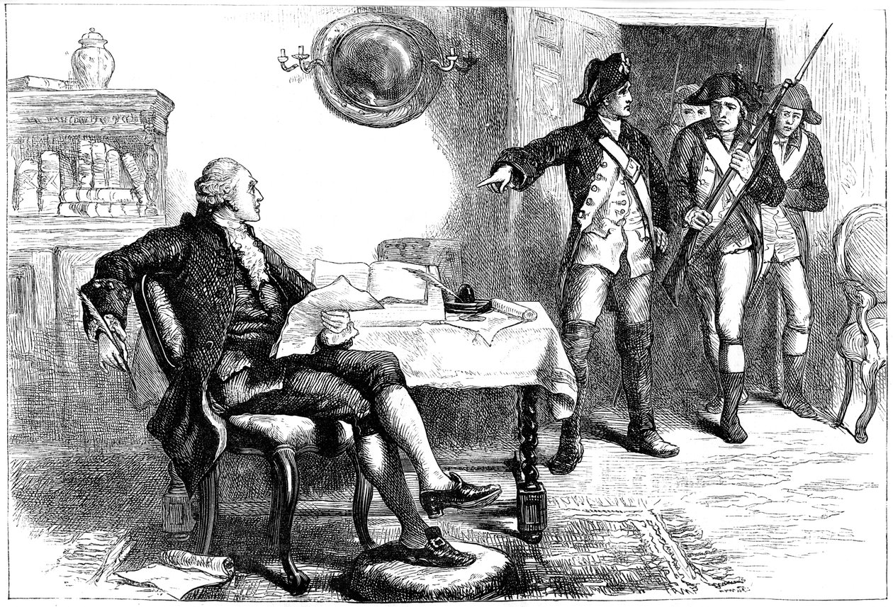 Arrest of William Franklin, New Jersey, 1776 by Unbekannt