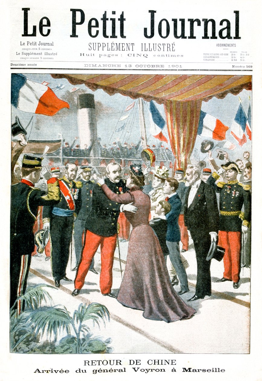 Arrival of General Voyron at Marseilles on His Return from China by Unbekannt