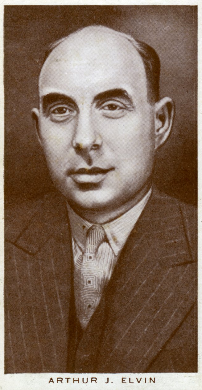 Arthur J Elvin, British boxing promoter, 1938 by Unbekannt